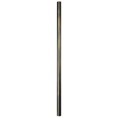 Craftmade Direct Burial Posts 390-BLK 7 ft. Smooth Aluminum Direct Burial Post-Black 390-BLK